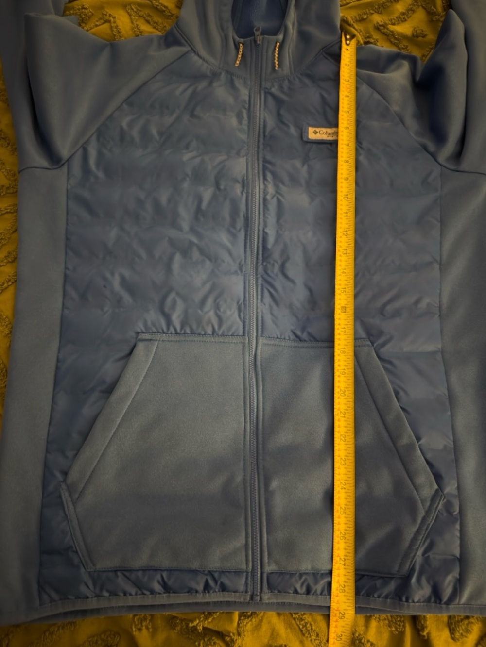 Columbia PFG Royal Blue Hooded Puffer Zip-Up Jacket - Picture 4 of 5